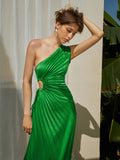 Girlfairy Summer Dress Summer outfit Bold In Pleat Satin Cutout Long Dress