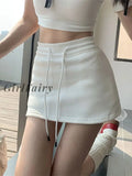 Back To School Casual Mini Skirt For Women Summer 2023 Slim High Waist Sports Cute A-Line Solid