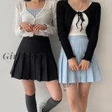 Back to School Mini Pleated Skirt Korean Style Women Summer Preppy Casual High Waist A-line Skirt Shorts School Uniform for Girls Cute