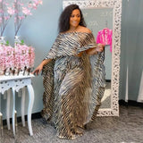 Girlfairy 2 Piece Womens Sets Africa Women Winter Handmade Striped Letters Pattern Long Sleeve