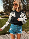 Girlfairy 2023 New Autumn Fashion Vintage Leopard Jacquard Knitted Pullovers Sweaters Streetwear