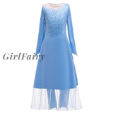 Girlfairy 4 7 8 9 10 Years Girls Dress Children Role-Play Costume Princess Ball Gown Party Christmas