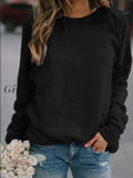 Girlfairy 6 Colors Winter Solid Long Sleeve Women Sweatshirt O-Neck Basic Hoodies Casual Pullover