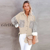 Girlfairy Autumn Winter Casual Shirt For Women Streetwear Clothes Coat Long Sleeve Blouse Fashion