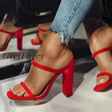 Girlfairy Back To School Summer New Women Shoe Sexy High Heels Open Toe Sandals Casual Fashion