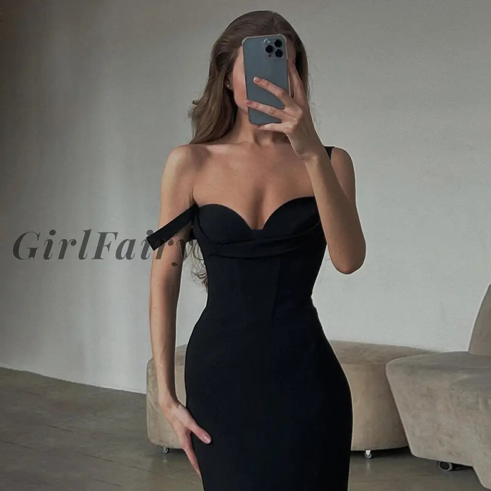 Girlfairy Elegant Evening Dresses Sexy V-Neck Detachable Fur Dress Fashion Maxi Temperament Long