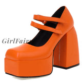 Girlfairy Halloween Big Size 44 Brand New Goth Jk Y2K Black Pink Fashion Womens Platform Shoes High