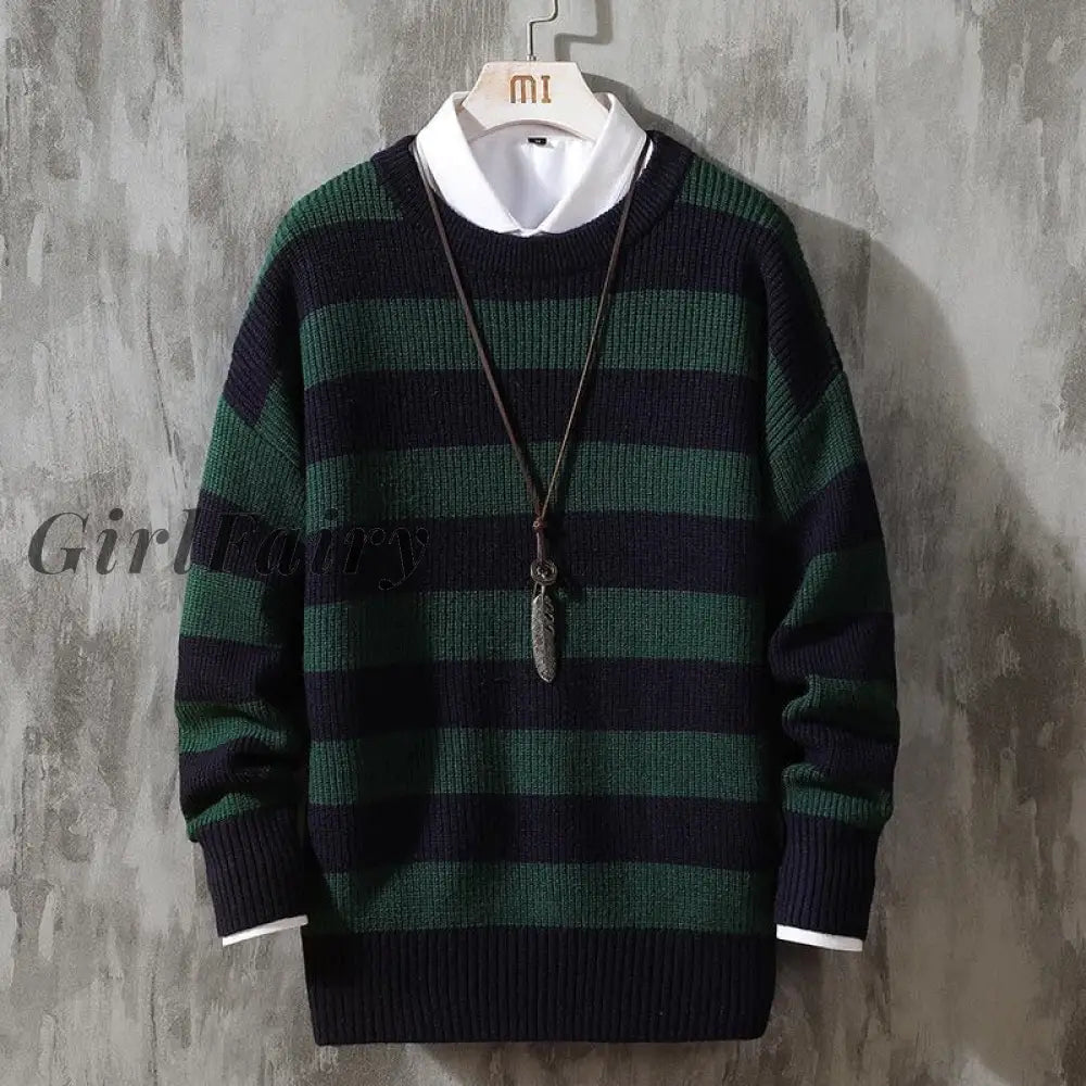 Girlfairy Knitted Women Sweater Casual Jumper Long Sleeve Loose Woman Sweaters Ribbed Korean Top