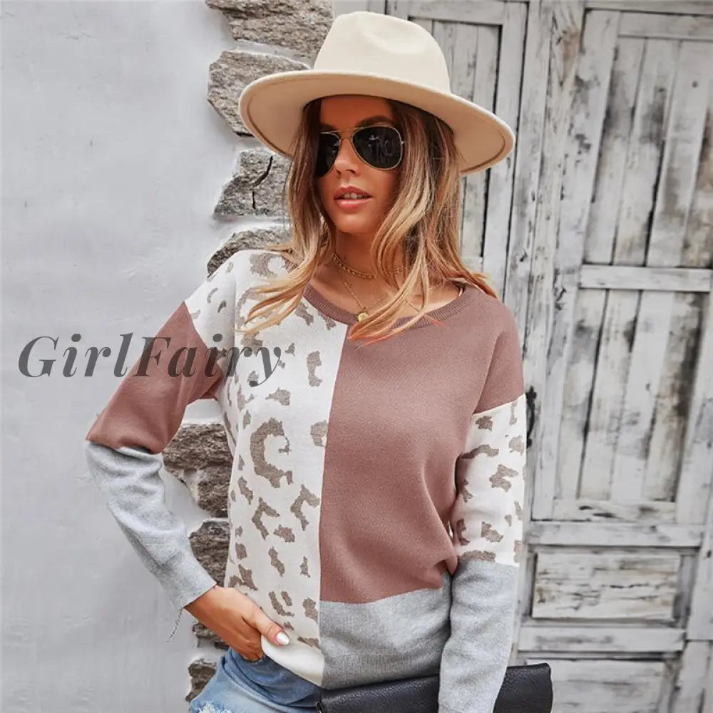 Girlfairy Knitted Women Sweaters Autumn Winter Warm Blouse Jumper Sweater Pull Femme O-Neck