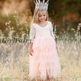 Girlfairy Lace Girl Dress Childrens Clothing Girls Party Dresses For Kids Clothes Ceremonies Gowns