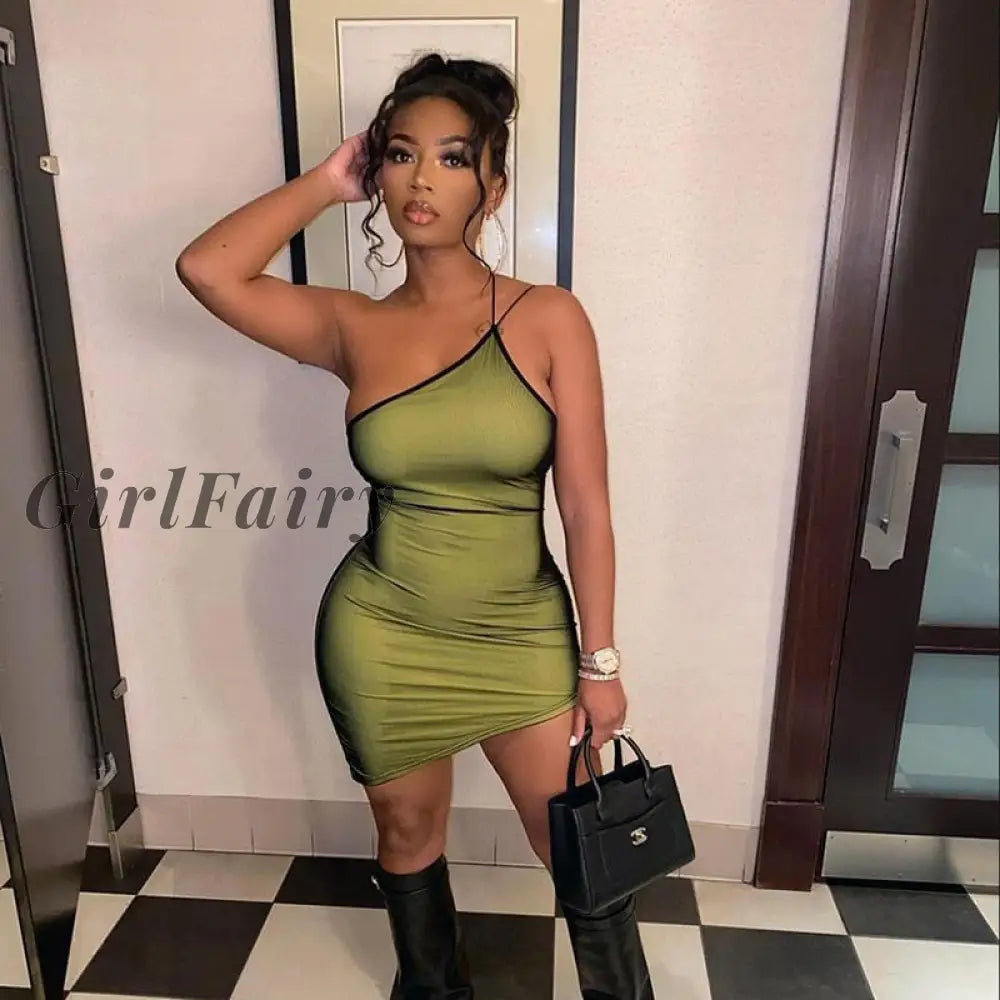 Girlfairy Mesh Halter Tie Up Mini Dresses For Women Summer Casual Street Style Sexy Backless