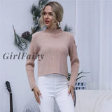 Girlfairy New Knitted Women Sweater Pullovers Vintage Sexy Womens Jumper Cheap Oversized Top Girl