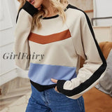 Girlfairy New Women Sweatshirt Plus Size Pullover Korean Style Winter Clothes Tops Long Sleeve Loose