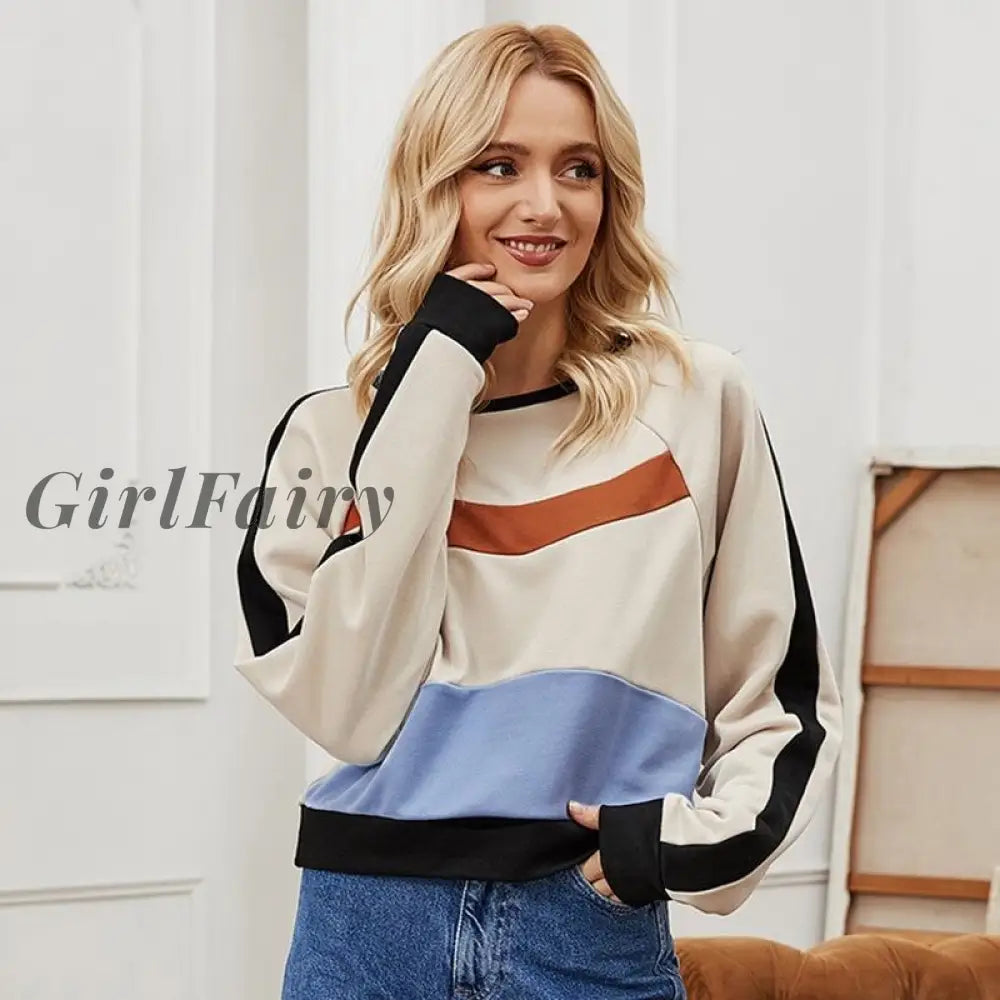 Girlfairy New Women Sweatshirt Plus Size Pullover Korean Style Winter Clothes Tops Long Sleeve Loose