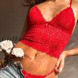 Girlfairy New Y2K Crop Top Lace Leopard Spaghetti Strap Tank Tops Women Large Size Bow Cropped E