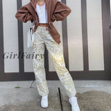 Girlfairy New Zebra Pattern High Waist Women Jeans Aesthetic Clothes Streetwear Trousers Baggy Leg