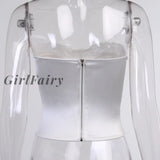 Girlfairy Sexy Vintage Lace Satin Corset Top Summer Cottagecore Bustier White Black Club Wear