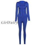 Girlfairy Streetwear Fall 2023 Two 2 Piece Set Women Outfits Matching Sets Hoodies Leggings