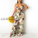 Girlfairy Women 2 Pieces Set New Arrivals Summer Sexy Crop Top And High Waist Pants For Party Club