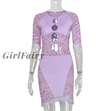 Girlfairy Women Sexy Tassel Lace Mini Dress Hollow Out Mesh Bodycon Dresses Summer Night Club Party