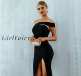 Summer Bodycon Dress Women Party Mini New Arrivals Red Off The Shoulder Celebrity Evening Club Black