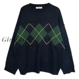 Women Knitted Sweater Fashion Oversized Pullovers Ladies Winter Loose Korean College Style Jumper