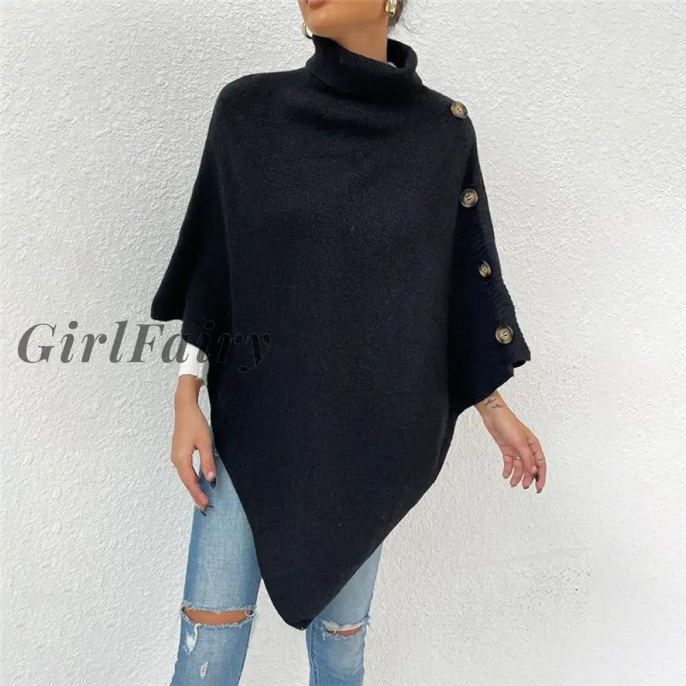 Women New Knitted Sweater Turtleneck Oversized Basic Sexy Pullover Top Pullovers Casual Female