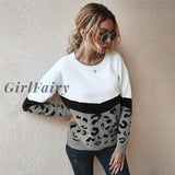 Women Sweater Autumn Winter Sweaters Knitted Casual Warm Pullover Knit Pull Femme Pullovers S / Gray