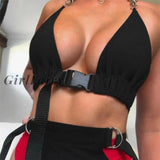 Womens Sexy Bra Front Buckle Bralette Bralet Bustier Crop Top Unpadded Tops Party Clubwear Bras
