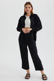 Girlfairy 2024 Fashion Woman Elegant SetLong Sleeve Solid Color Shirt Long Pants Set
