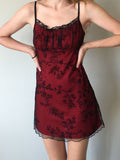Girlfairy 2024 New Fshion Dress mini dress elegantFloral Mesh Paneled Mini Dress
