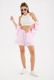 Girlfairy 2024 Fashion Woman Elegant SetContrast Plaid Shirt Two Piece Shorts Suits
