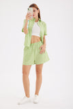 Girlfairy 2024 Fashion Woman Elegant SetContrast Plaid Shirt Two Piece Shorts Suits