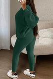 Girlfairy 2024 Fashion Woman Elegant SetCrew Neck Sweater Suits