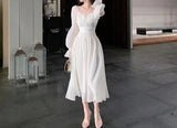 Girlfairy Aiertu Spring Summer New Women Elegant Midi Dresses Party Holiday Backless Prom Mixi Clothes Vestidos Robe