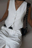 Girlfairy 2024 Fashion Woman Elegant SetSingle-breasted Tank Top Blazer Shorts Set