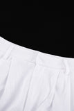 Girlfairy 2024 Fashion Woman Elegant SetWhite Button Down Tank Top Long Pants Set