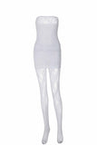 Girlfairy 2024 Fashion Woman Elegant SetLace Sleeveless Dress Leggings Two-piece Set